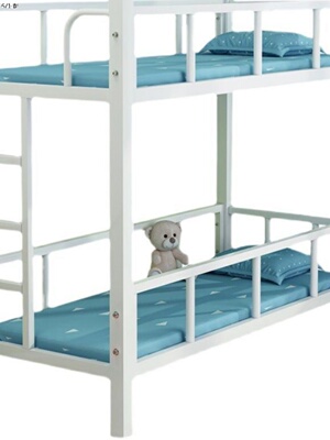 库小学生午托牀幼儿园n双层牀铺铁架小饭桌辅导托管班午睡上下销