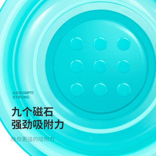 好货钓鱼专用折叠盆饵料盆带盖开饵盆硅胶鱼料盆超大拉饵盆带磁鱼