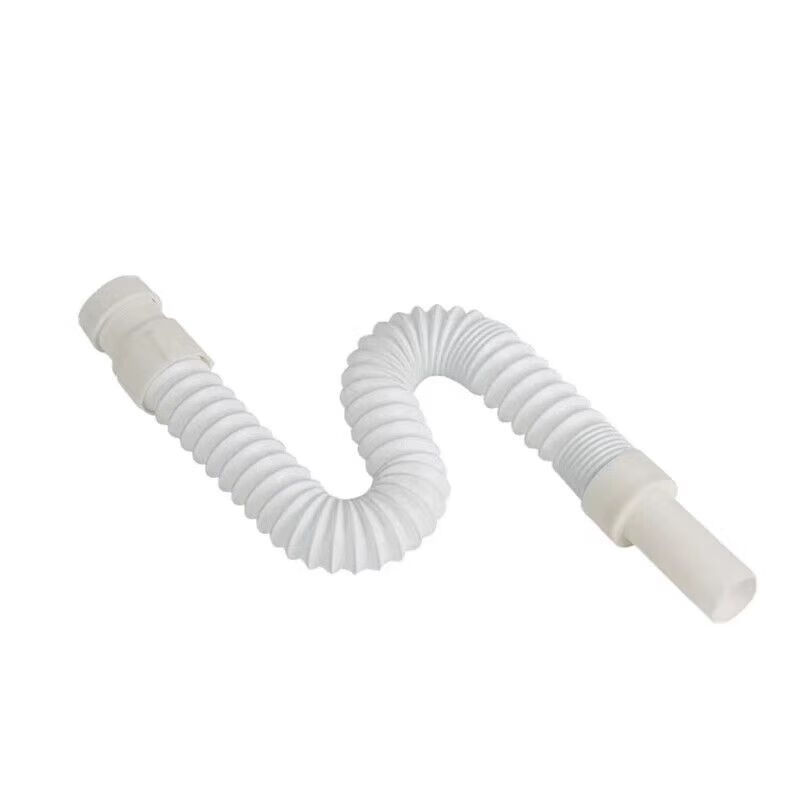 奔新农钢丝下水管白色塑料水管防臭面盆软管化妆室洗手池排水管万
