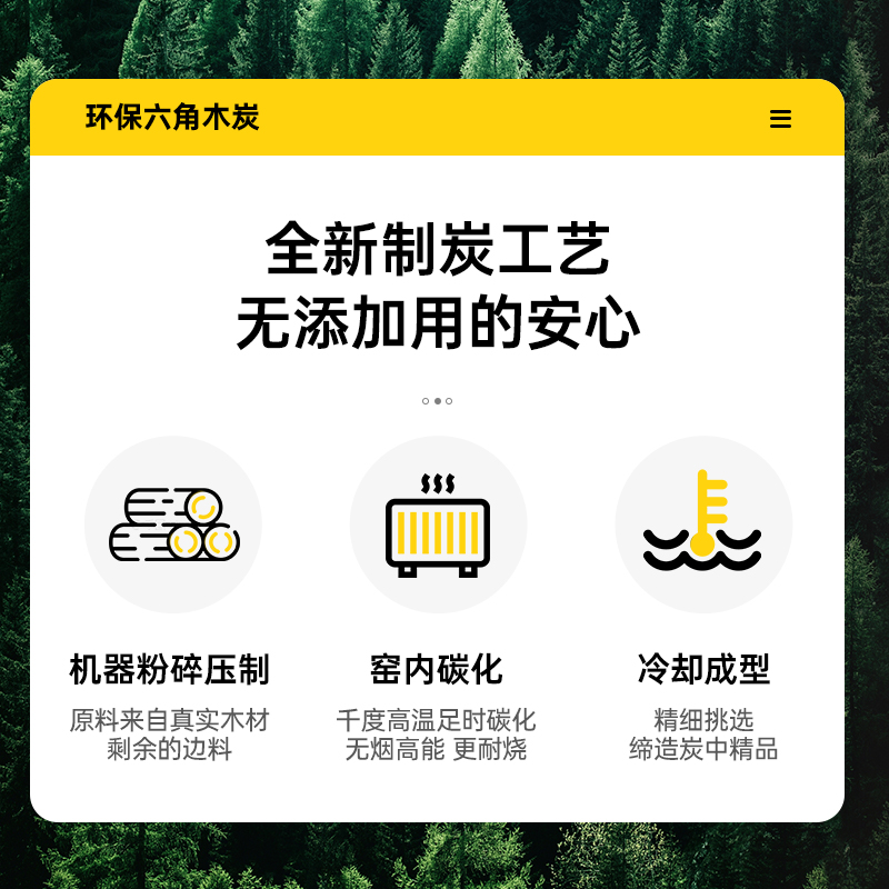 烧烤炭木炭无烟家用烧烤炉果木炭室内取暖围炉煮茶专用竹炭机制碳