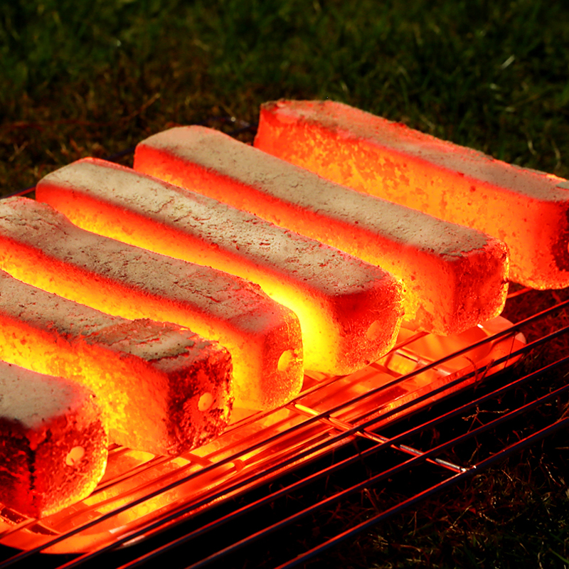 木炭烧烤碳家用无烟户外速燃果木炭机制竹炭块钢碳室内烤火取暖炭