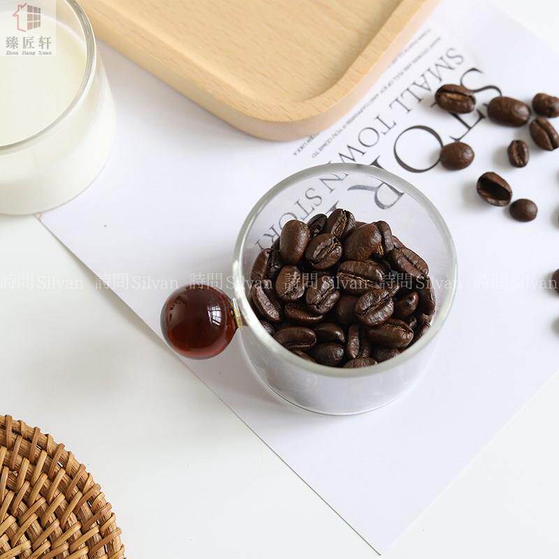 极速迷你五彩玻璃可爱圆珠把手奶盅咖啡量杯调料汁奶罐布丁水果小