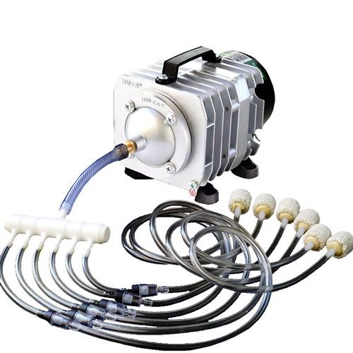 海利电磁式鱼缸增氧泵鱼池氧气泵海鲜饭店水产养殖打氧机卖鱼充氧