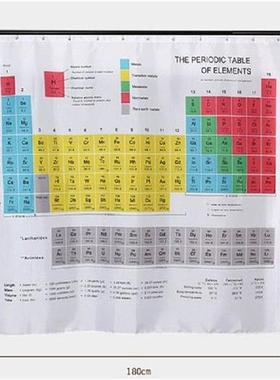 Hot Periodic Table Of Elements Bathroom Curtains