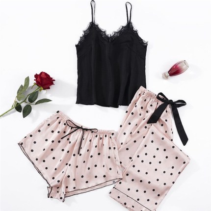 网红Women's home clothes suit thin casual pajamas women