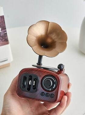 新款直销留声机摆件复古怀旧老物件音乐盒桌面家居饰品八音盒ins