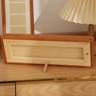 新款直销高级感长条相框木质中空相框轻奢奶油风立体相框照片手工