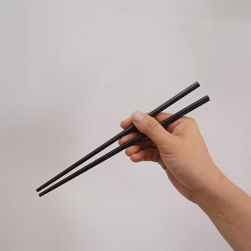 新款直销紫光檀筷子檀木筷子木质加长筷子乌木筷子家用实木加长筷图片