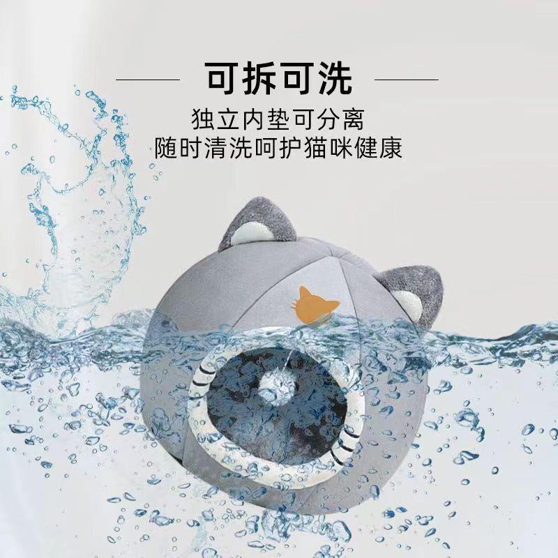 新款直销猫窝猫床保暖加绒睡觉睡垫圣诞猫咪用品宠物狗窝四季通用