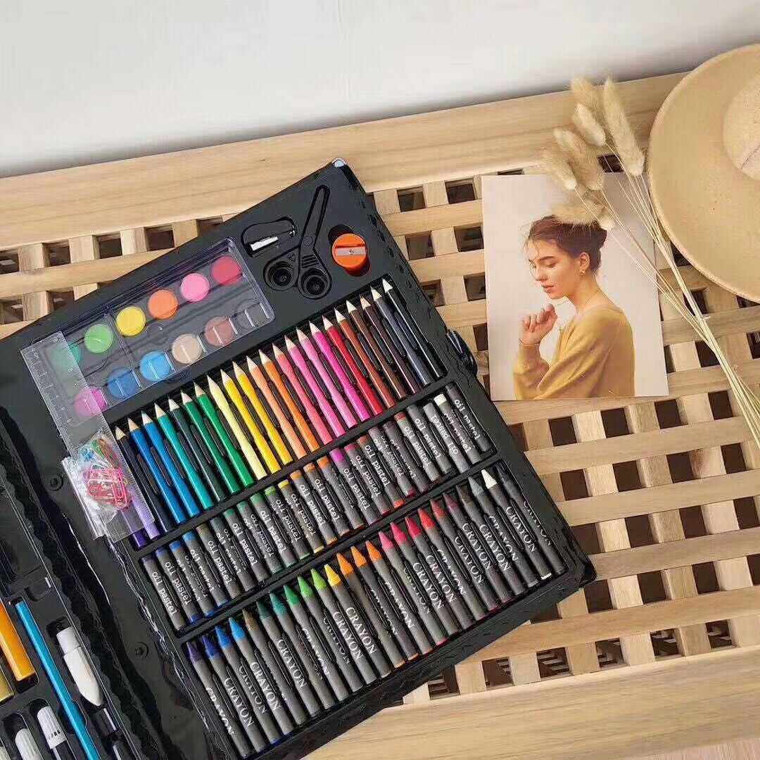 新款直销150件套画笔彩笔儿童绘画套装礼盒美术学习用品画画工具,文具电教/文化用品/商务用品,水彩笔,淘宝优惠券,粉丝福利购,淘宝优惠卷