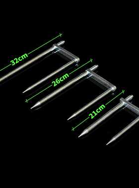 新款直销泓川可拆卸雨伞地插便携易收纳钓鱼伞叉实心伞插带渔具8