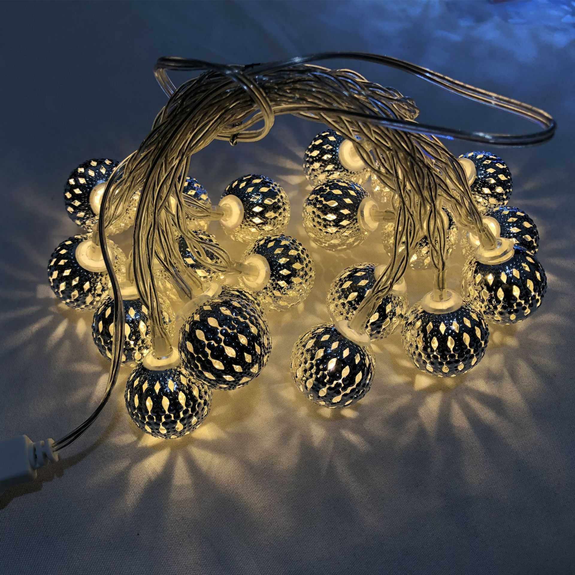 新款直销LED铁艺圆球灯串婚庆圣诞生日节日房间庭院装饰灯摩洛哥,家装灯饰光源,氛围灯,淘宝优惠券,粉丝福利购,淘宝优惠卷