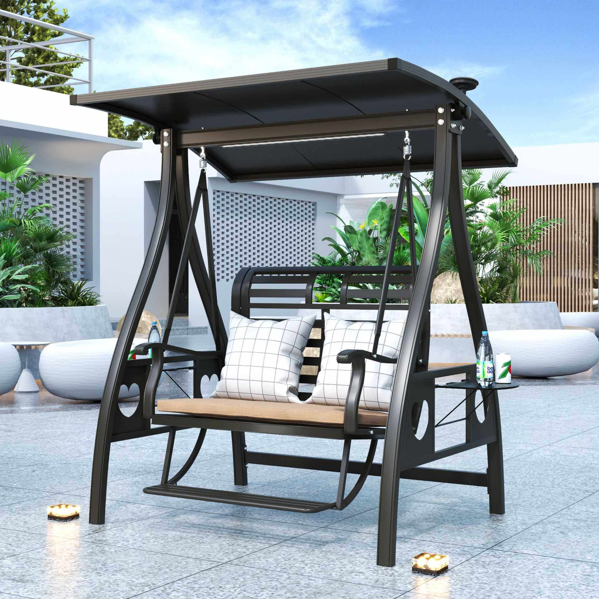 新款直销秋千户外庭院摇摇椅室外吊椅花园白色秋千椅荡秋千网红阳,住宅家具,户外秋千,淘宝优惠券,粉丝福利购,淘宝优惠卷