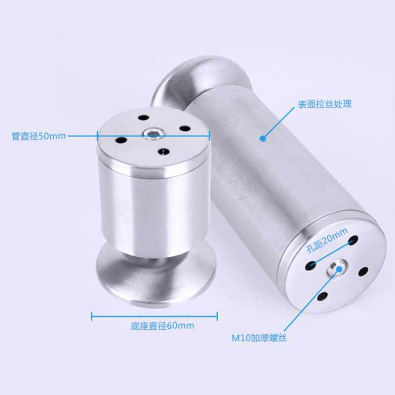 新款直销不锈钢拉丝加厚柜脚橱柜脚可调节支撑脚茶几脚电视柜脚沙