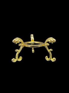 新款直销实用圆形展示架底座家居展厅办公室装饰品金属底托摆件