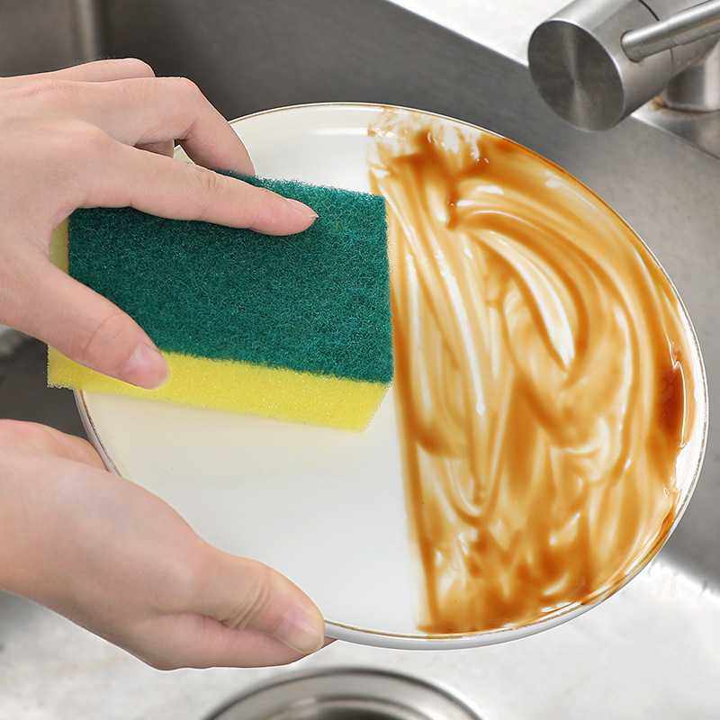 新款直销洗碗海绵块百洁布刷碗神器厨房洗锅用品双面清洁木浆棉魔,家庭/个人清洁工具,百洁布,淘宝优惠券,粉丝福利购,淘宝优惠卷