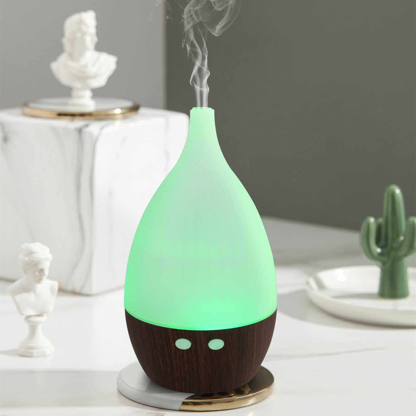 新款直销超声波香薰机5V加湿器桌面氛围夜灯usb木纹现货供应香薰,家装灯饰光源,氛围灯,淘宝优惠券,粉丝福利购,淘宝优惠卷