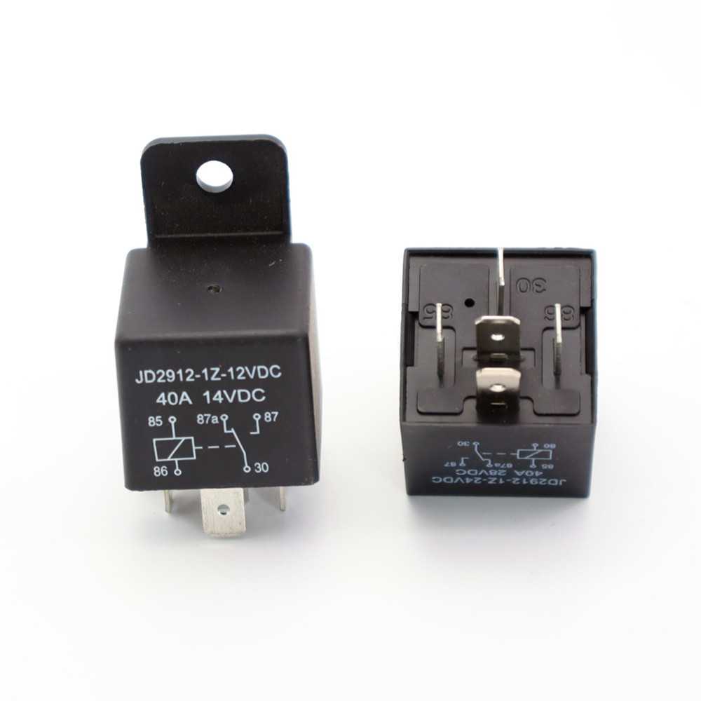 新款直销汽车摩托车电动车大灯风扇喇叭GPS断电断油继电器12V24v4