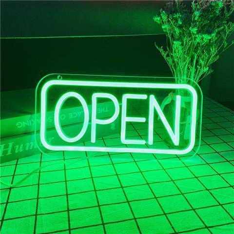 新款直销跨境爆品led亚克力霓虹灯字母open造型灯12V发光字广告牌,家装灯饰光源,氛围灯,淘宝优惠券,粉丝福利购,淘宝优惠卷