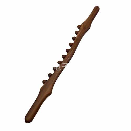 新款直销擀筋棒榉木十珠按摩刮痧棒全身通用经络疏通揉腹部赶筋棍