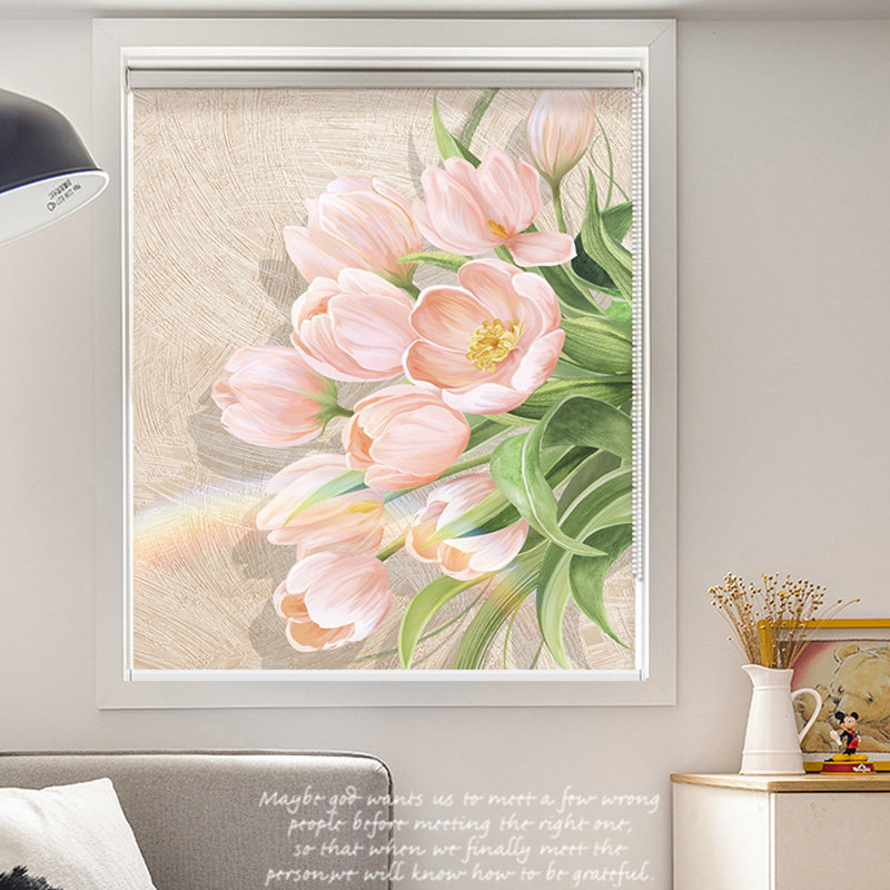 窗户遮光卷帘防水防霉防走光新款卫生间厕所洗手间窗帘免打孔安装