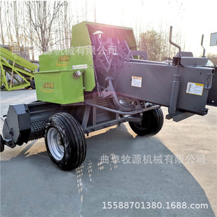 拖拉机带动麦秸捡拾方捆打捆机 稻草捡拾秸秆打包机 行走式打捆机