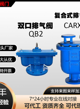 QB2快速排气阀自动双口CARX高速铸铁法兰复合式双口铸铁