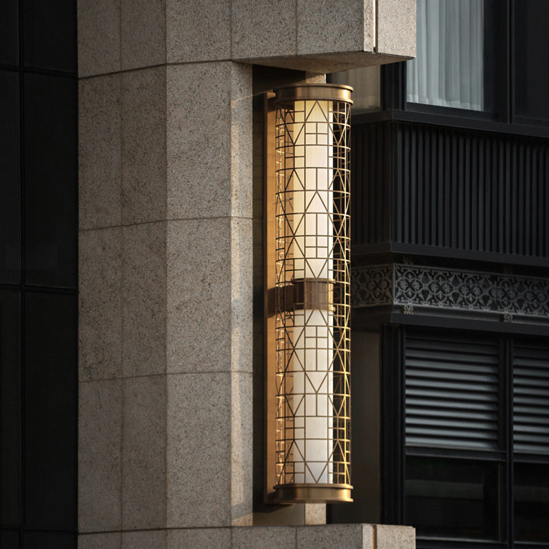 设计师酒店会所走廊过道工程壁灯售楼部餐饮店仿云石大壁灯