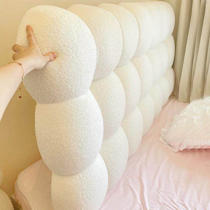 奶油床头靠垫榻榻米床上靠枕通用床头软靠垫加厚床头罩套护腰防撞,居家布艺,抱枕被,淘宝优惠券,粉丝福利购,淘宝优惠卷