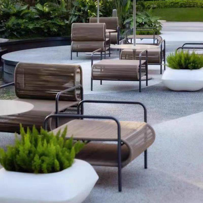 户外藤编沙发庭院单人藤椅防水防晒休闲酒店售楼部民宿花园阳光房,住宅家具,户外沙发,淘宝优惠券,粉丝福利购,淘宝优惠卷