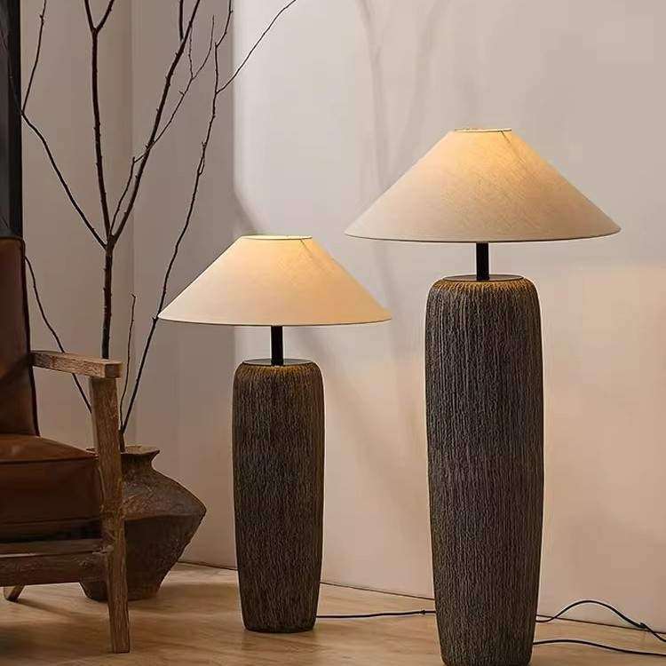 侘寂风日式陶罐客厅沙发落地灯酒店设计师民宿复古卧室茶室落地灯,标准件/零部件/工业耗材,车间地垫,淘宝优惠券,粉丝福利购,淘宝优惠卷