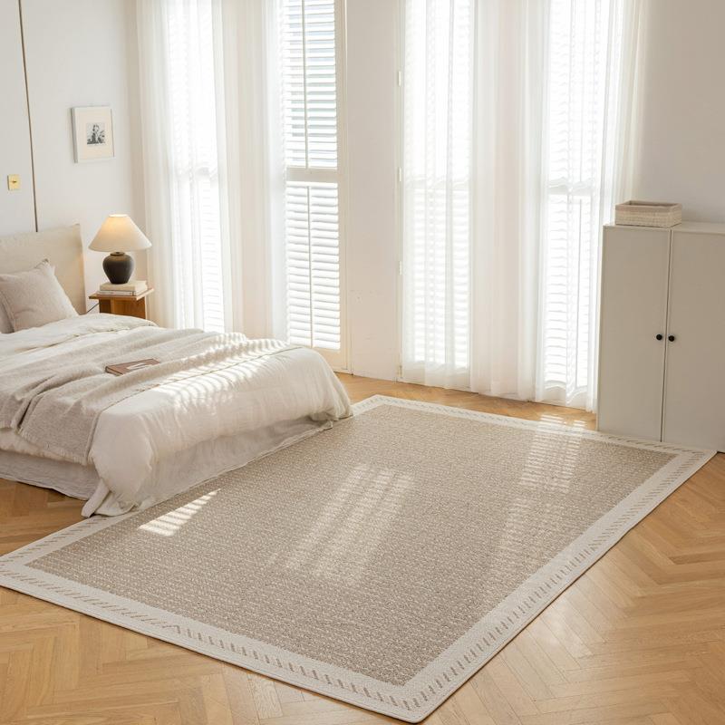 地毯客厅2024新款奶油风沙发地垫免洗可擦卧室轻奢高级大面积防水