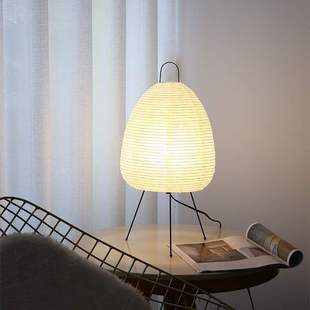 亚马逊热卖野口勇宣纸台灯客厅感设计师艺术装饰床头侘寂风台灯