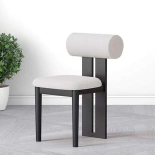 北欧全实木餐椅家用网红奶油风靠背椅子餐厅酒店设计师椅凳咖啡m^