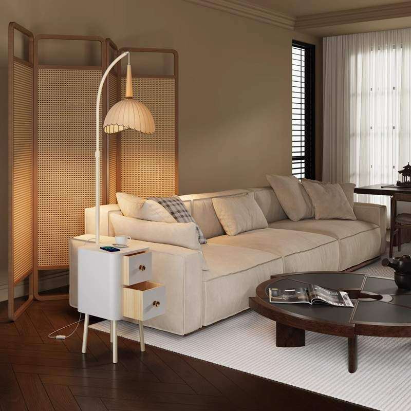 落地灯客厅高级感卧室床头柜一体中古柚子灯沙发旁氛围感台灯,标准件/零部件/工业耗材,车间地垫,淘宝优惠券,粉丝福利购,淘宝优惠卷