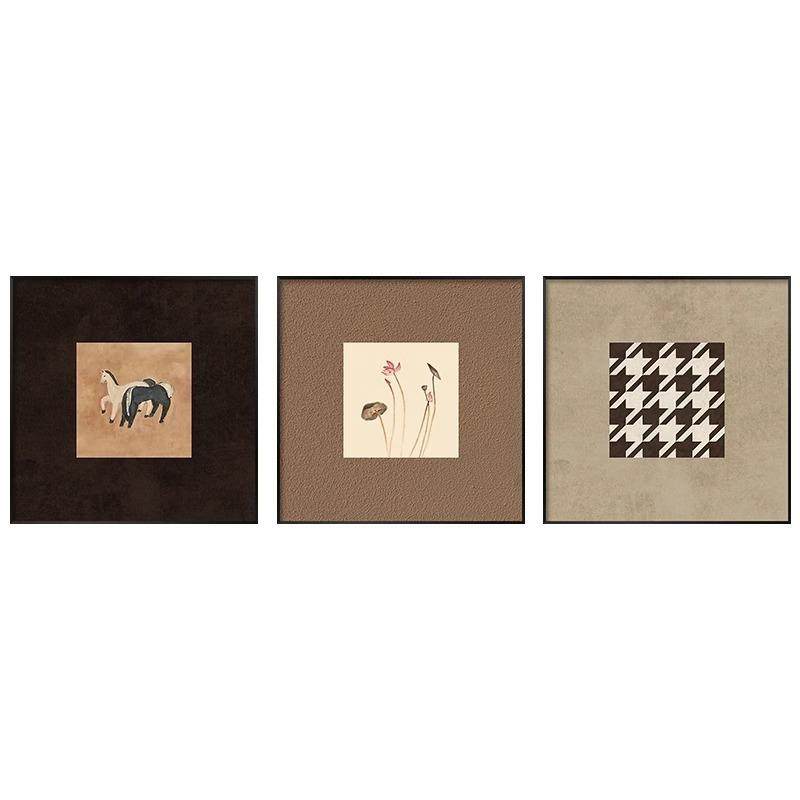 法式复古客厅装饰画沙发背景墙中古风挂画美式抽象斗柜组合壁画,家居饰品,现代装饰画,淘宝优惠券,粉丝福利购,淘宝优惠卷