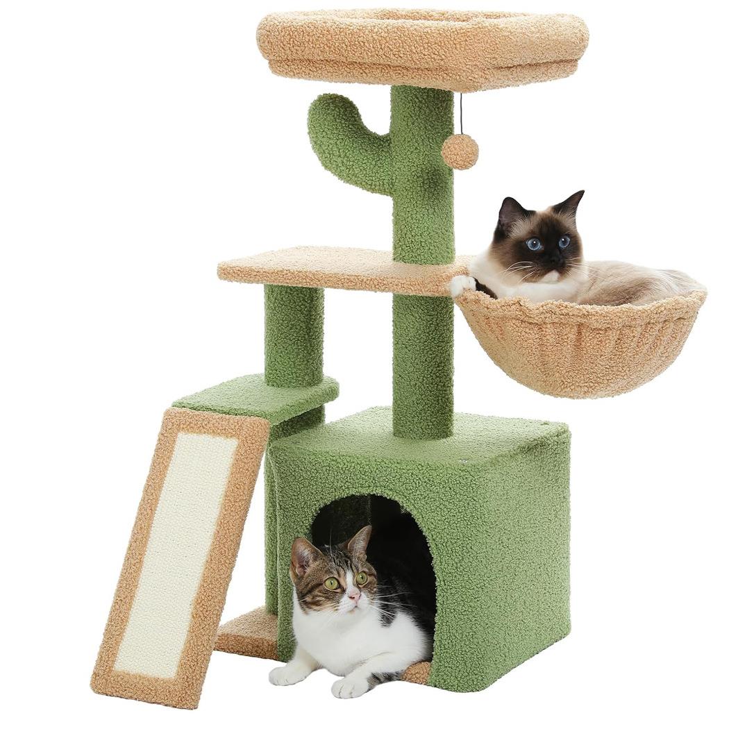 猫墅爬架猫树一体大豪华猫架D型头太空舱剑麻猫别源工厂