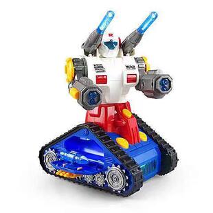 新年元宵节男孩手提炫酷电动卡通变形坦克机器人音乐闪光灯笼