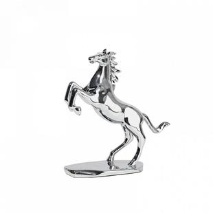 简约轻奢马到成功办公室摆件客厅电视柜样板间书柜动物软装饰品