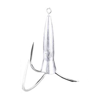 挂鱼钩三本带铅远投铅坠带倒刺带铅锚钩划鱼钩刀锋三锚钩大号大物