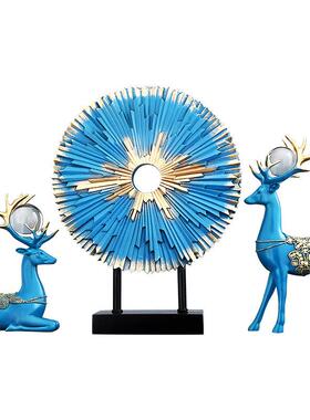 厂家鹿屏风摆件客厅电视柜玄关酒柜装饰品创意家居办公室摆设