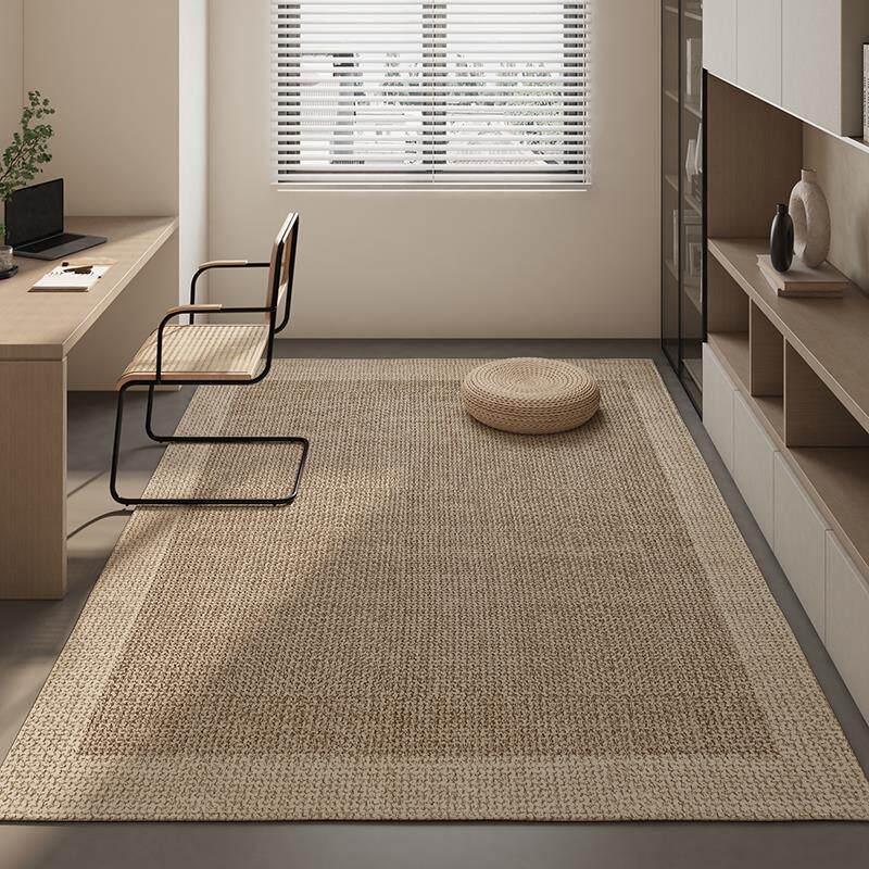 卧室地毯床边地垫子客厅亚麻榻榻米侘寂风阳台房间日式飘窗垫地垫