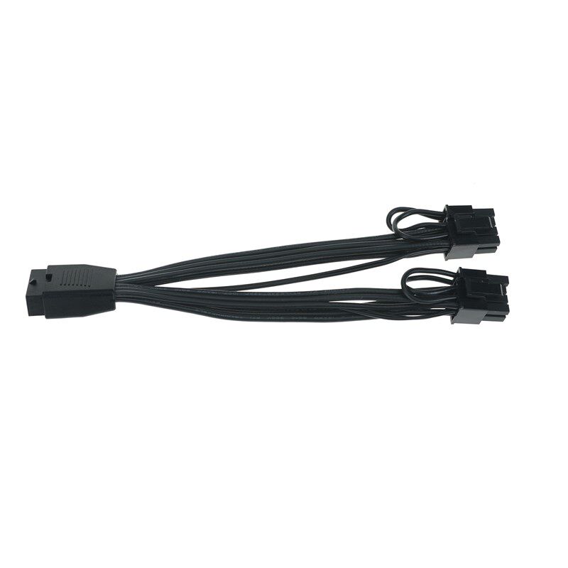 显卡12VHPWR母转双6+2公12+4PATX3.0延长线转接线PCIE5.0 16P转8P