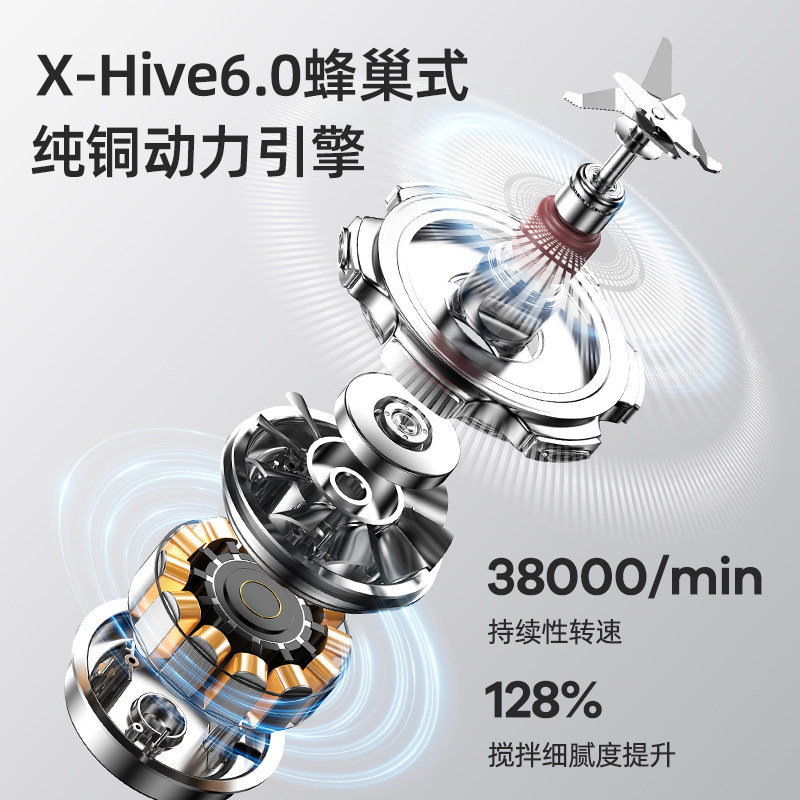宫菱FXGONNE破壁机轻音家用大容量智能预约高速豆浆榨汁机