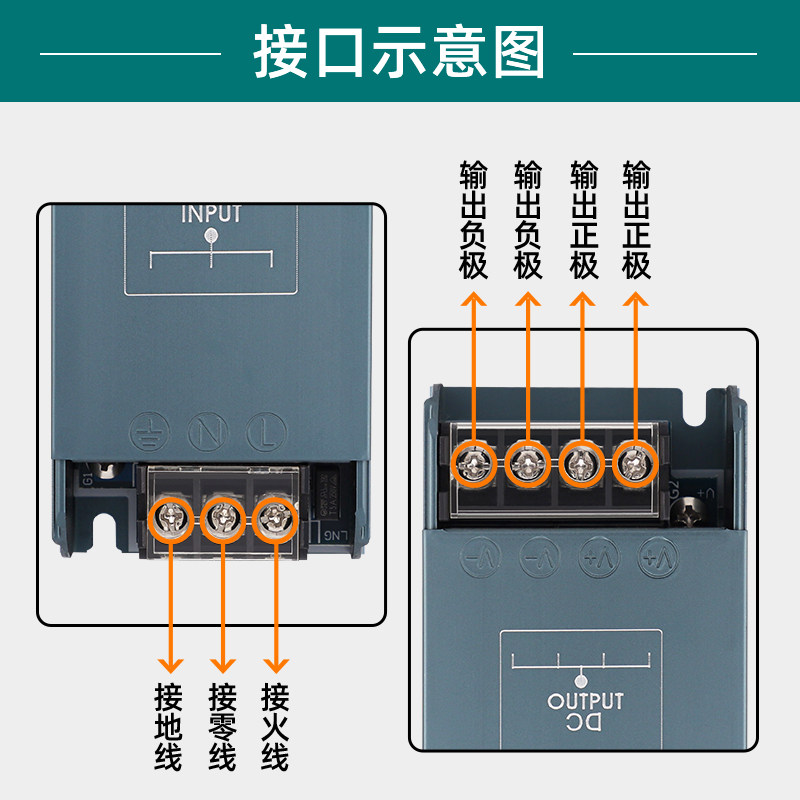 220v转12v24伏开关电源防尘静音100/150/200/300/400/500瓦变压器