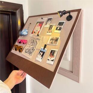 电表箱装饰画 画2025新款毛毡免打孔现代简约竖款配电墙面遮丑照