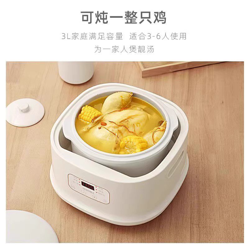 德国新款电炖盅家用全自动隔水炖煮粥煲汤宝宝辅食多功能电炖汤锅