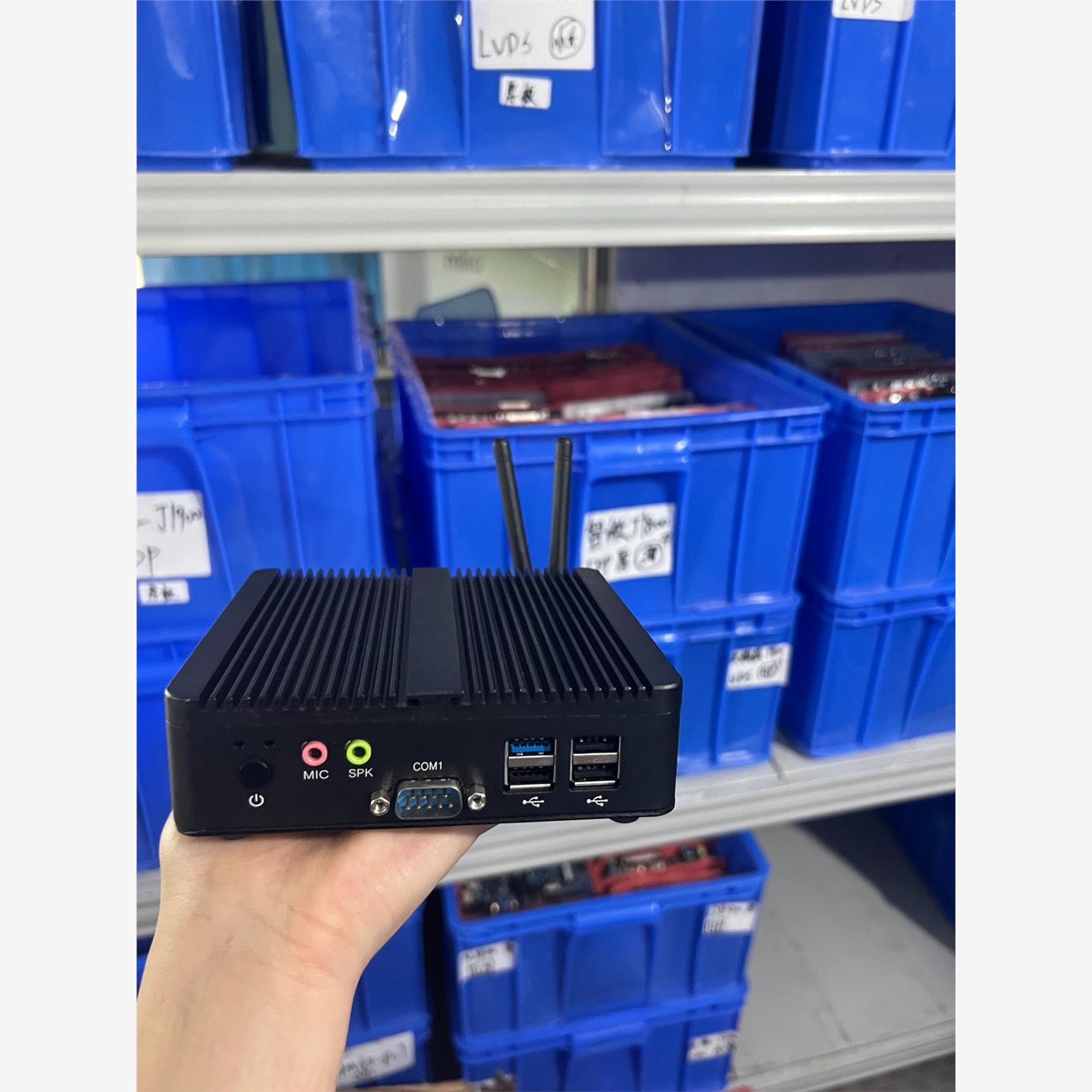 询价新创云J1900双千兆网口 微型工业电脑主机无风扇嵌入式现货