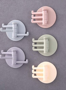 Rotating hookJ kitchen supplies free punchless non-trace ma