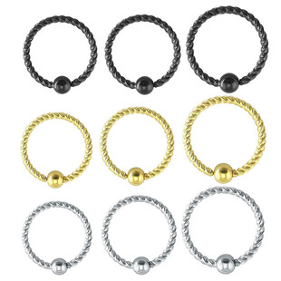 Piercing Nose Bead Hoop Jewelry Part Body 极速Titanium